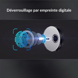 Déverrouillage empreinte digitale du remontoir automatique pour quatre montres